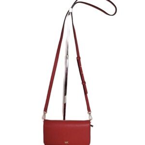 Michael Kors Jet Set Saffiano leather Crossbody Bag EUC